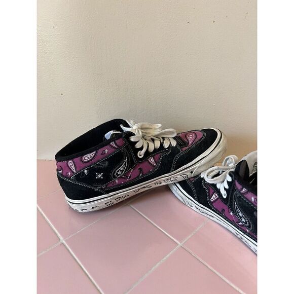 Vans Half Cab 33 DX Paisley Retro Sneaker Purple Cosmic Rodeo Mens Size 7.5 / 9 - Picture 6 of 9